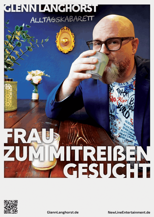 Glenn Langhorst - Plakat Frau zum Mitreißen gesucht